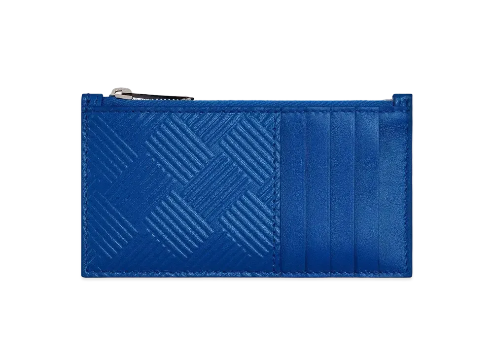 Bottega Veneta Zipped Card Holder "Cobalt"