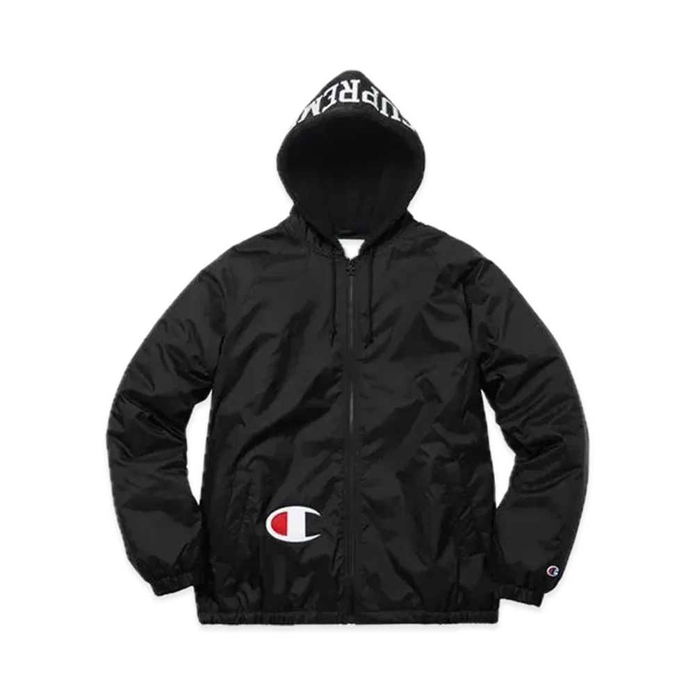 Supreme x Champion Sherpa Lined Hooded Jacket "Black"