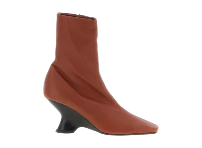 DRIES VAN NOTEN Women's Heeled Boot "Bordeaux"