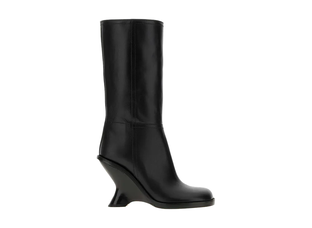 DRIES VAN NOTEN Leather Sock Boots 