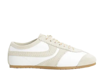 DRIES VAN NOTEN Women's Suede Sneakers "White"