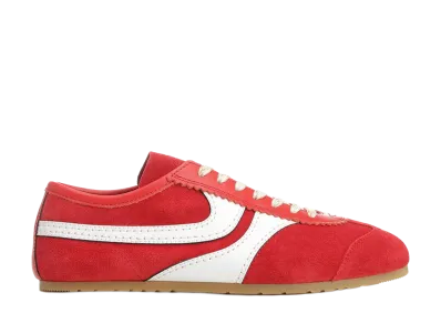 DRIES VAN NOTEN Suede Sneakers "Red"