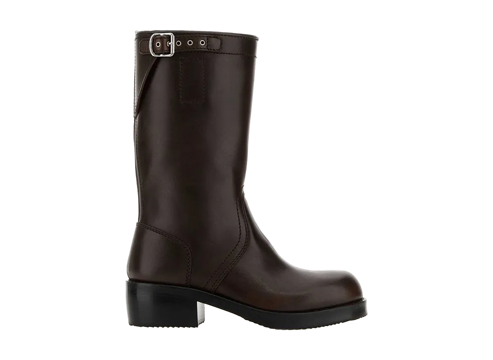 DRIES VAN NOTEN Women's Leather Boots "Brown"