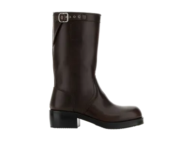DRIES VAN NOTEN Women's Leather Boots "Brown"