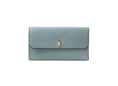 Valextra City Wallet "Powder Blue"