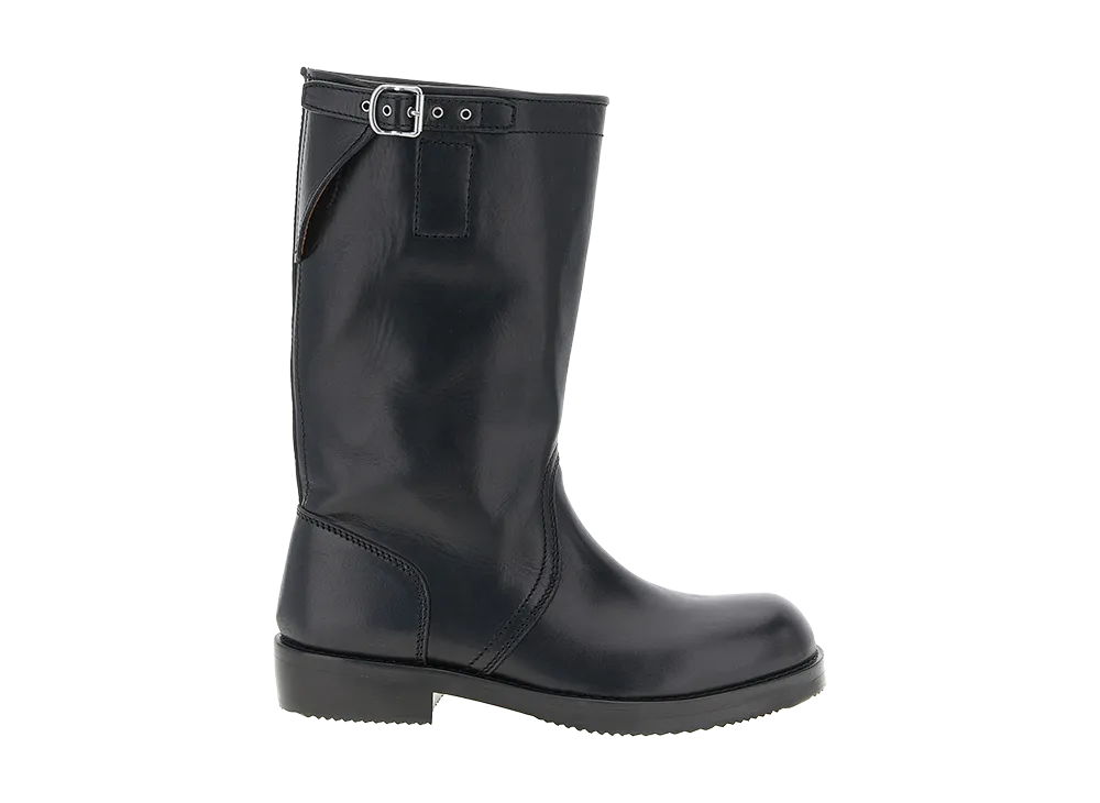 DRIES VAN NOTEN Leather Sock Boots 