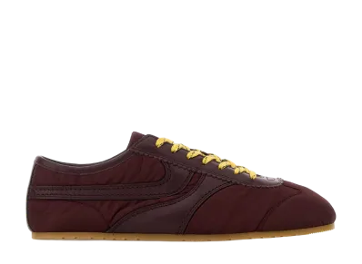 DRIES VAN NOTEN Fabric Sneakers "Burgundy"