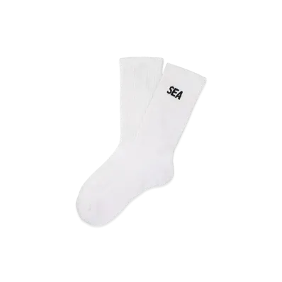WIND AND SEA ESS Socks "White_Black"