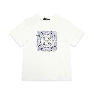 Weekend Max Mara West Butterfly Logo T-Shirt "White"