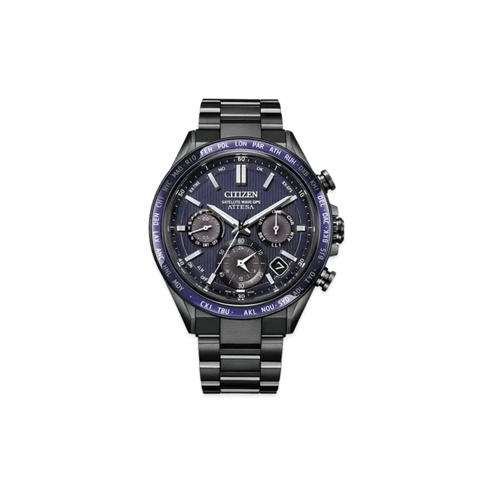 CITIZEN Attesa ACT Line Black Titan Series "Blue Purple" CC4059-64L