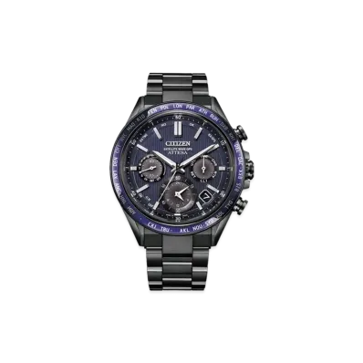 CITIZEN Attesa ACT Line Black Titan Series "Blue Purple" CC4059-64L