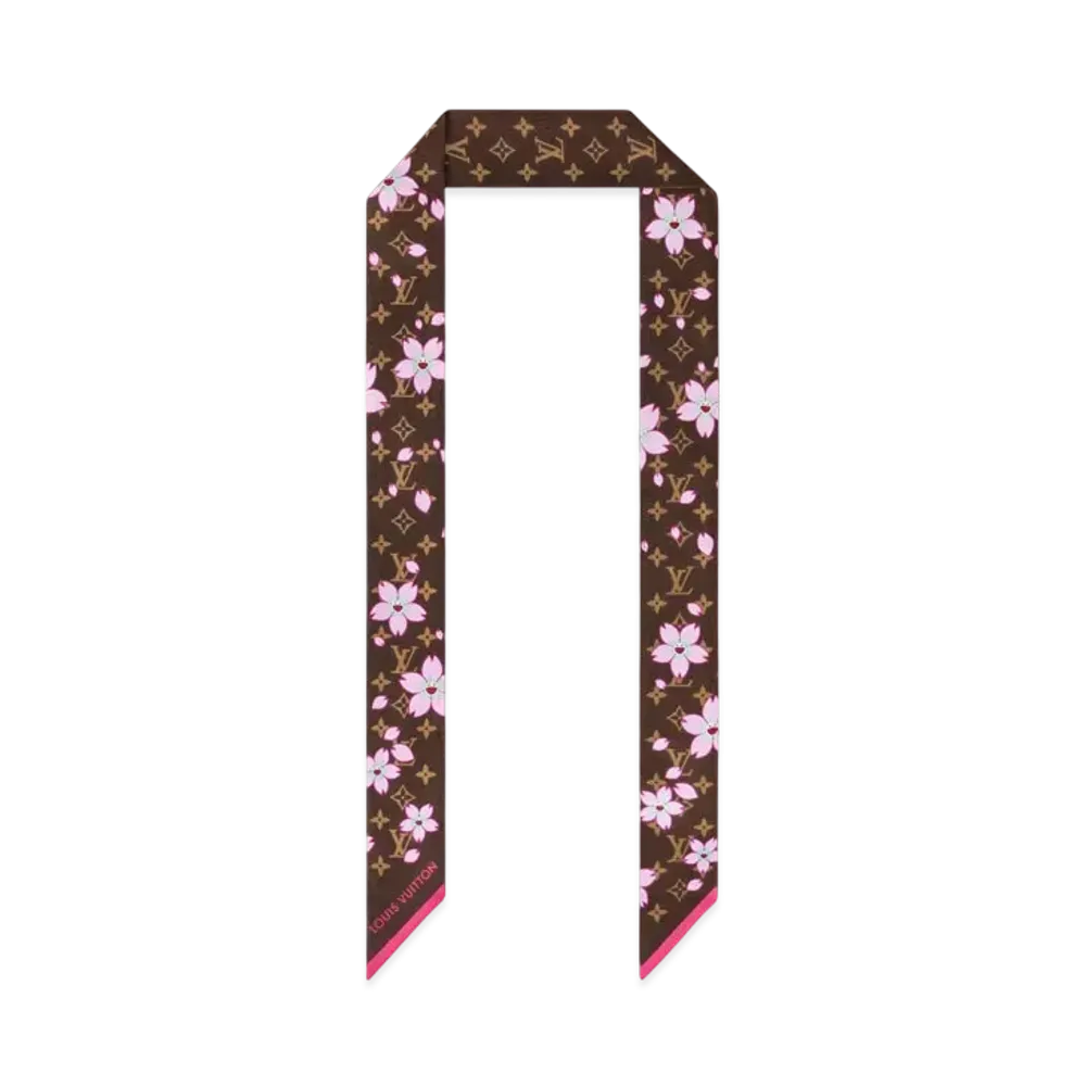 Louis Vuitton x Takashi Murakami Monogram Cherry Blossom Bandeau BB Monogram Motif "Sakura Brown"