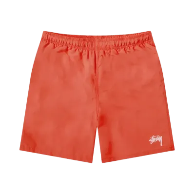 Stussy Stock Water Shorts "Red"
