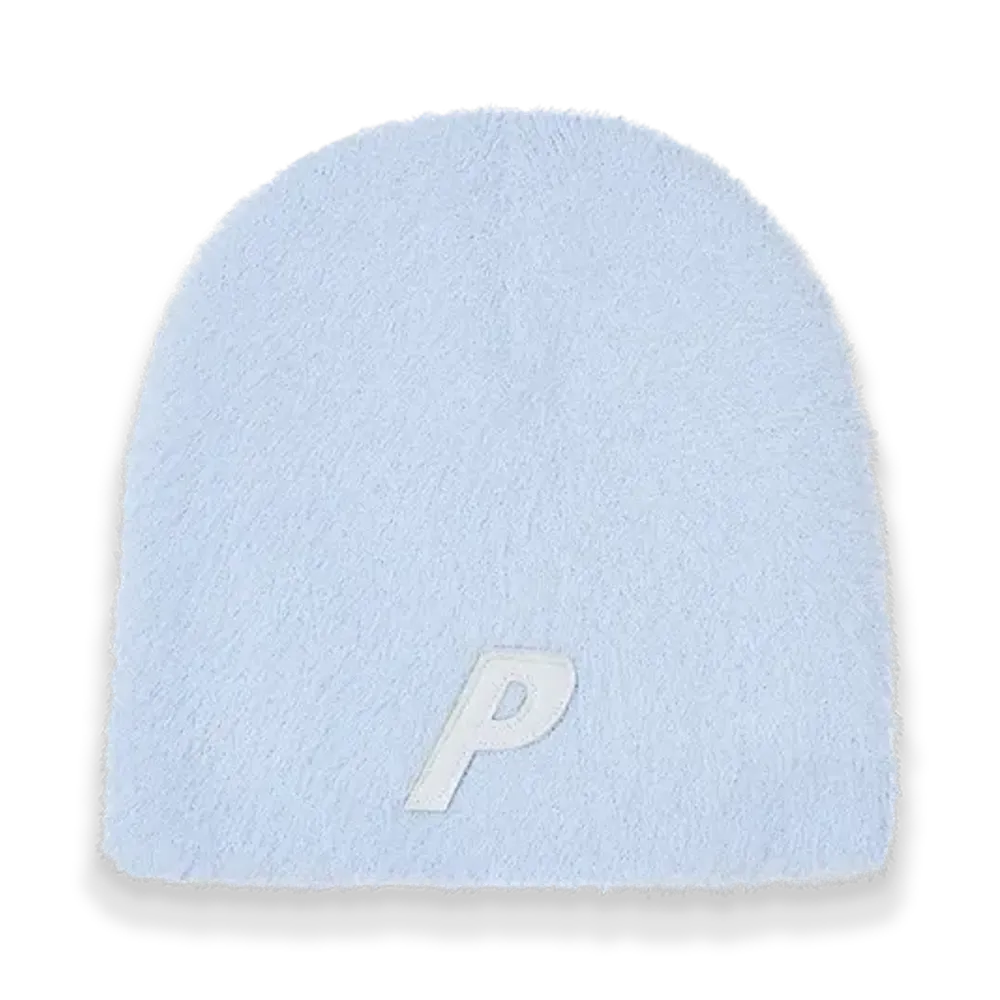 PALACE Faux Mohair P Nein Cuff Beanie "Blue"
