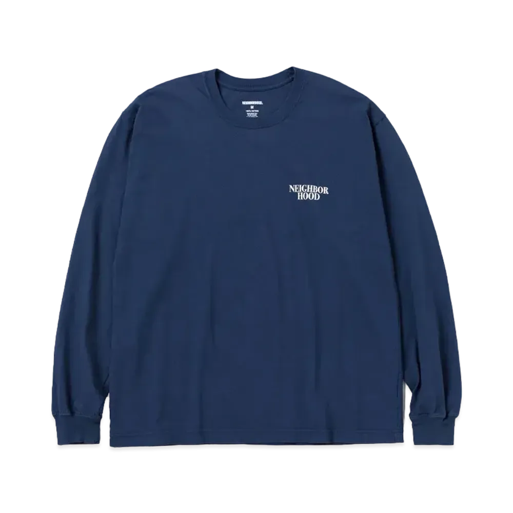 NEIGHBORHOOD NH . Tee LS-2 "Navy"