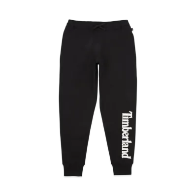 Timberland Men's Word Mark Logo Loopback Sweatpants "Black"