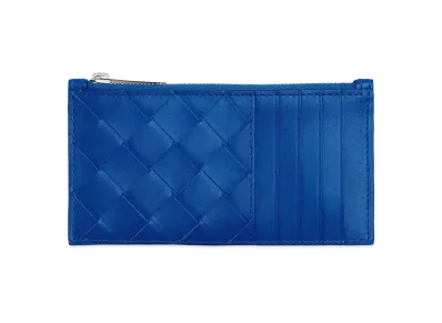 Bottega Veneta Zipped Card Holder "Cobalt"