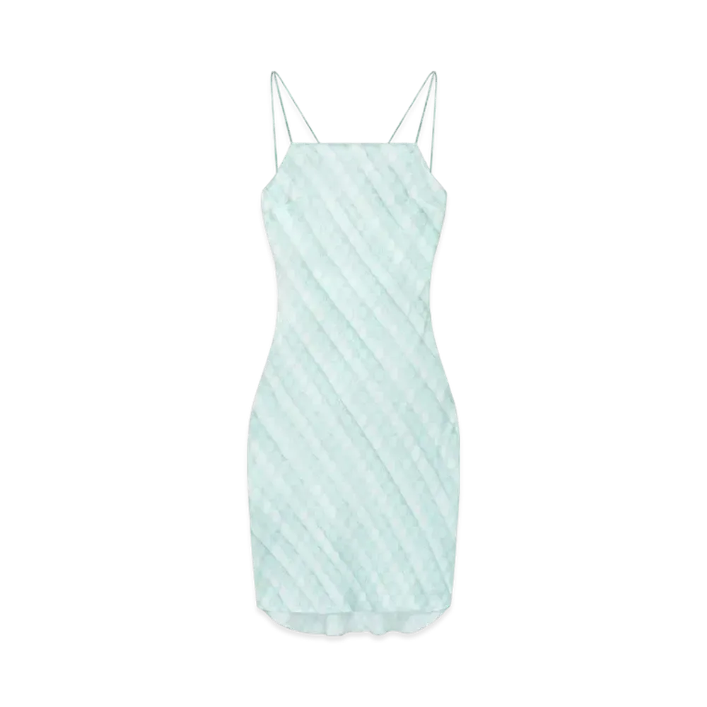 AMIRI Women's MA Quad Open Back Slip Dress "Ice Blue"