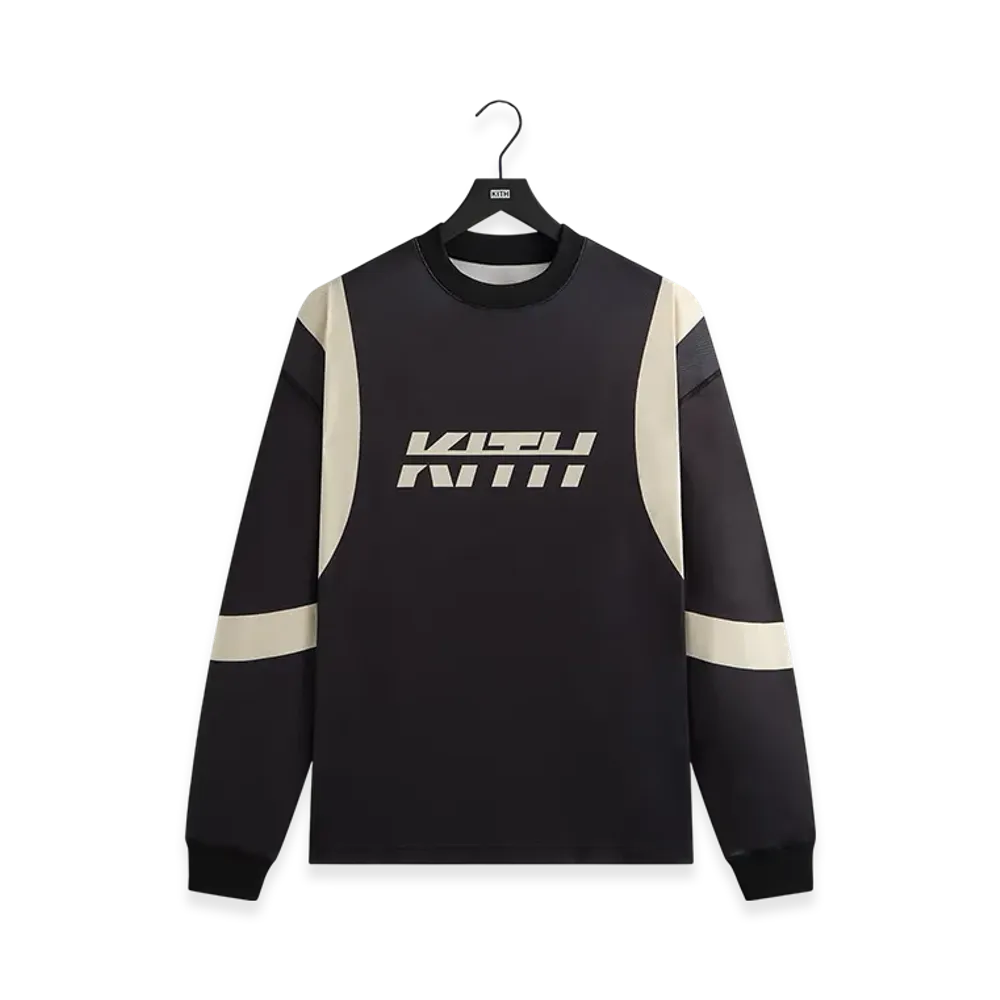 Kith Moto Racer Long Sleeve Leonard Tee "Black"
