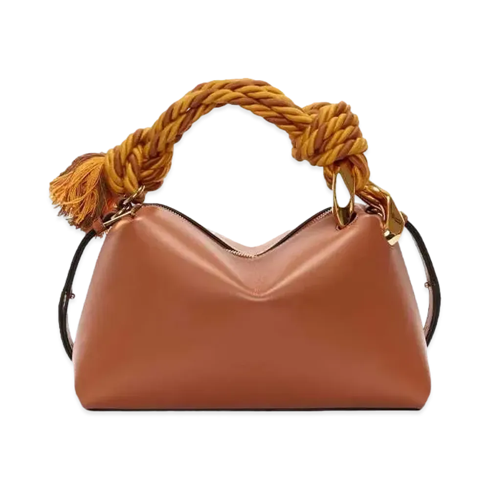 JW ANDERSONCorner Leather Top Handle Bag "Brown"