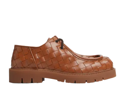 Bottega Veneta Haddock Lace-Up Shoes "Light Wood"