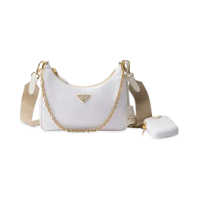 PRADA Re-Edition 2005 Re-Nylon Bag "White"
