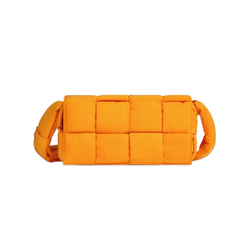 Bottega Veneta Padded Tech Cassette "Tangerine"