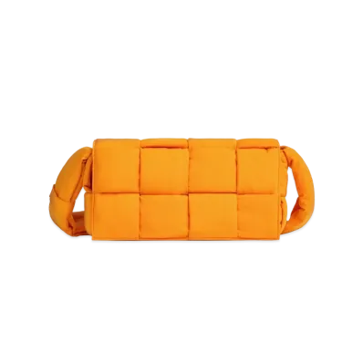 Bottega Veneta Padded Tech Cassette "Tangerine"