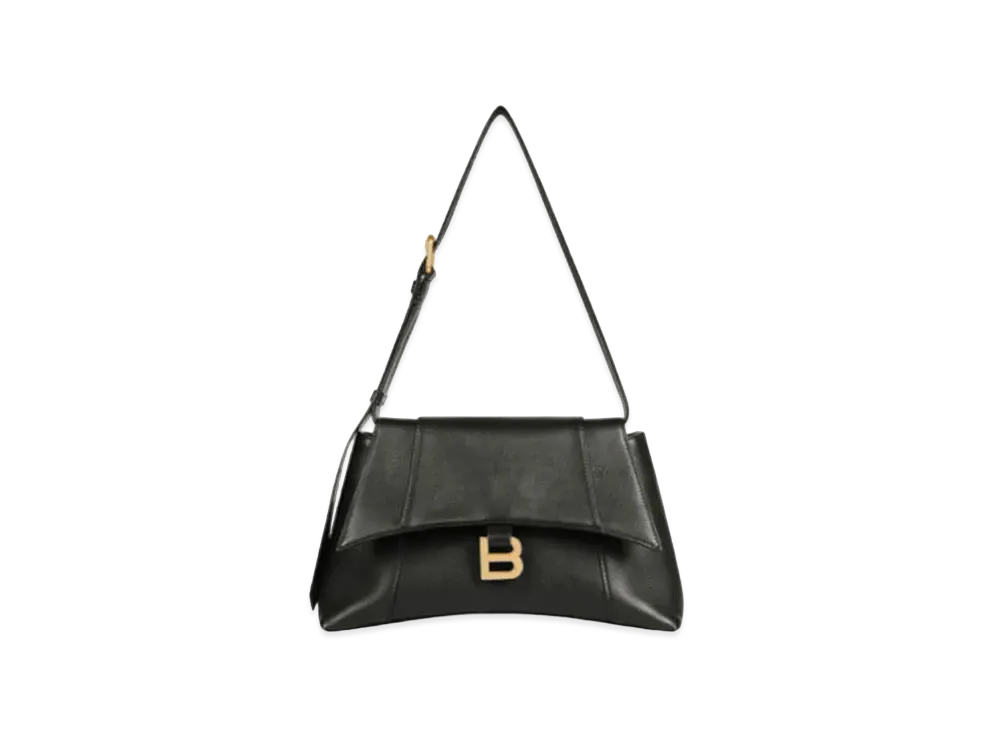 BALENCIAGA Women's Downtown Small Shoulder Bag "Black"