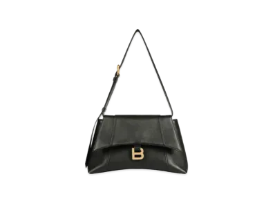 BALENCIAGA Women's Downtown Small Shoulder Bag "Black"