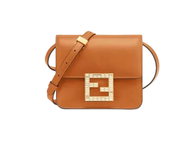 FENDI Fab Leather Bag "Brown"