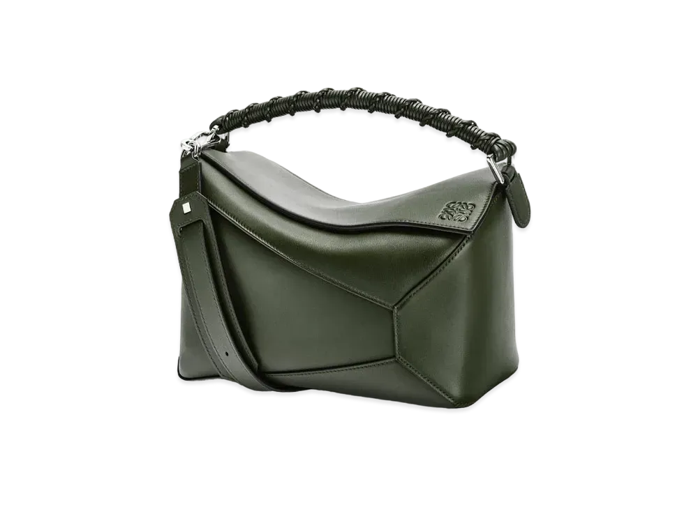 LOEWE Puzzle Edge Bag In Nappa Calfskin "Vintage Khaki"