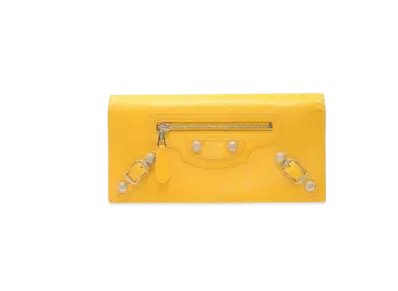 BALENCIAGA Sheepskin Wallet "Yellow"