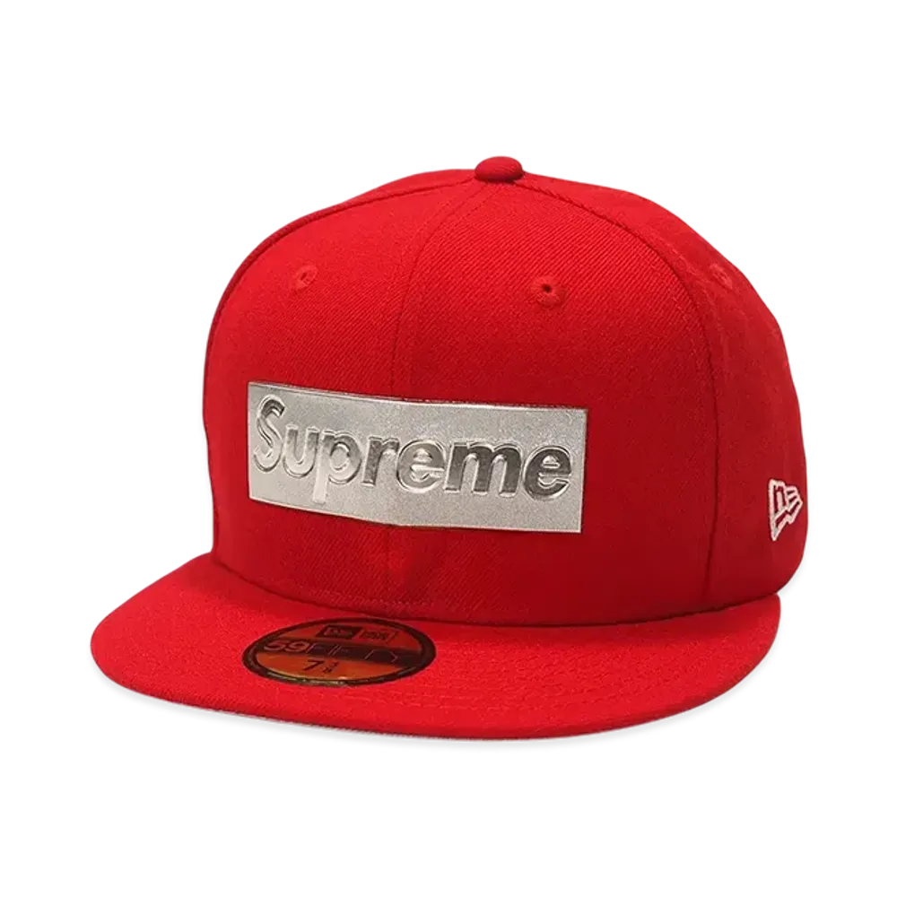 Supreme Metallic Box Logo New Era "Red" (16SS)