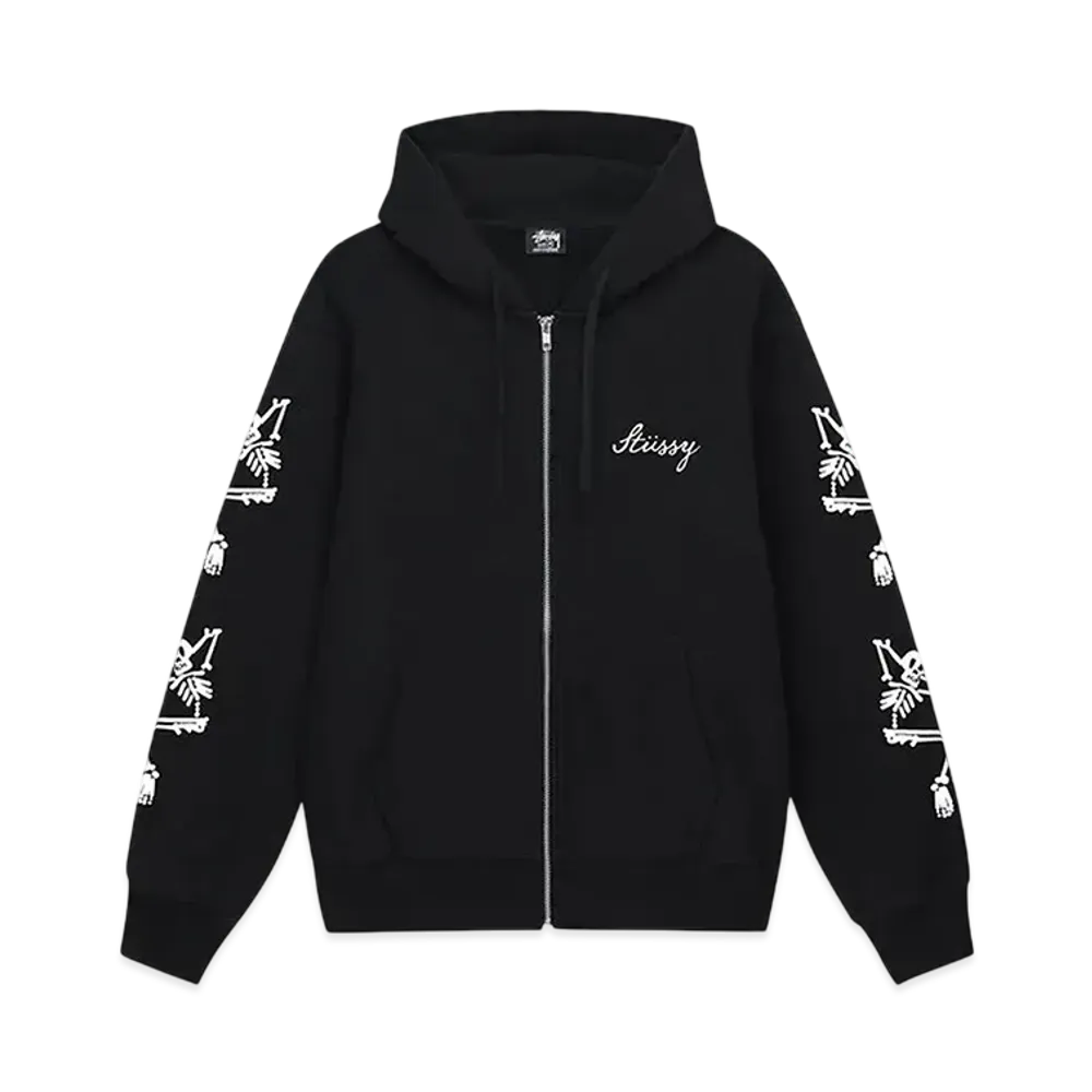 Stussy Paradise Lost Zip Hoodie "Black"