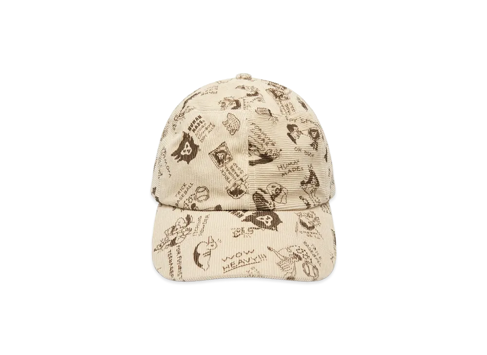 HUMAN MADE Corduroy Graphic Cap "Beige"