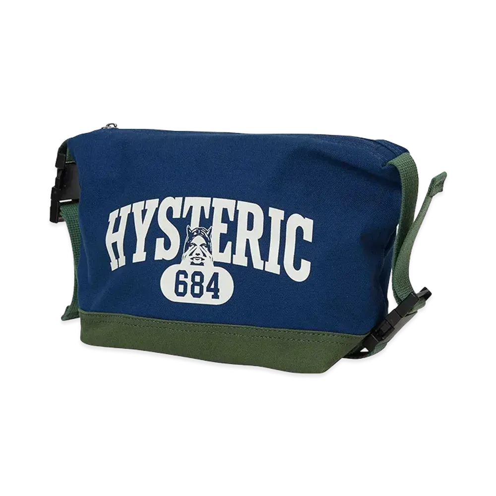 HYSTERIC GLAMOUR Evil College Pouch "Navy"