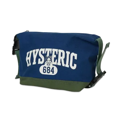 HYSTERIC GLAMOUR Evil College Pouch "Navy"