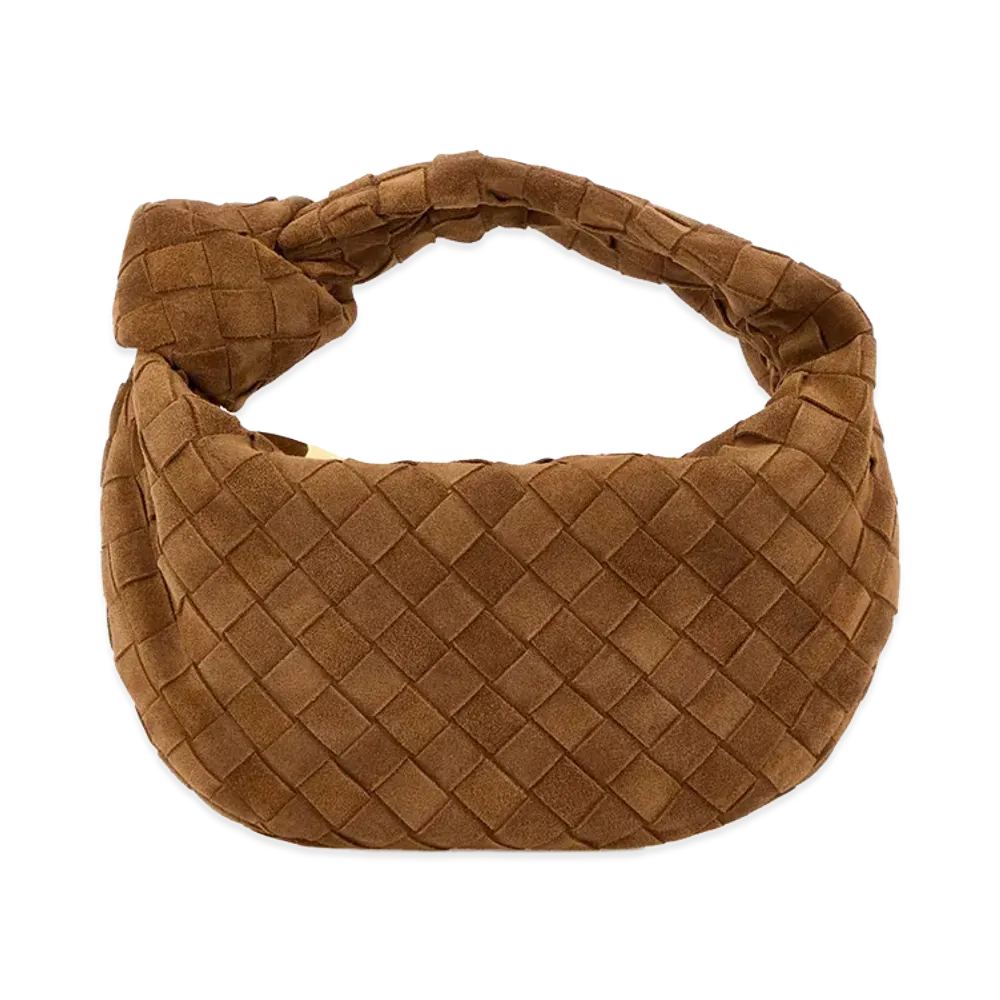 Bottega Veneta Women's Suede Mini Jodie Handbag "Camel"
