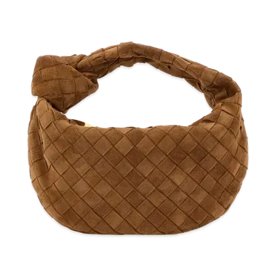 Bottega Veneta Women's Suede Mini Jodie Handbag "Camel"