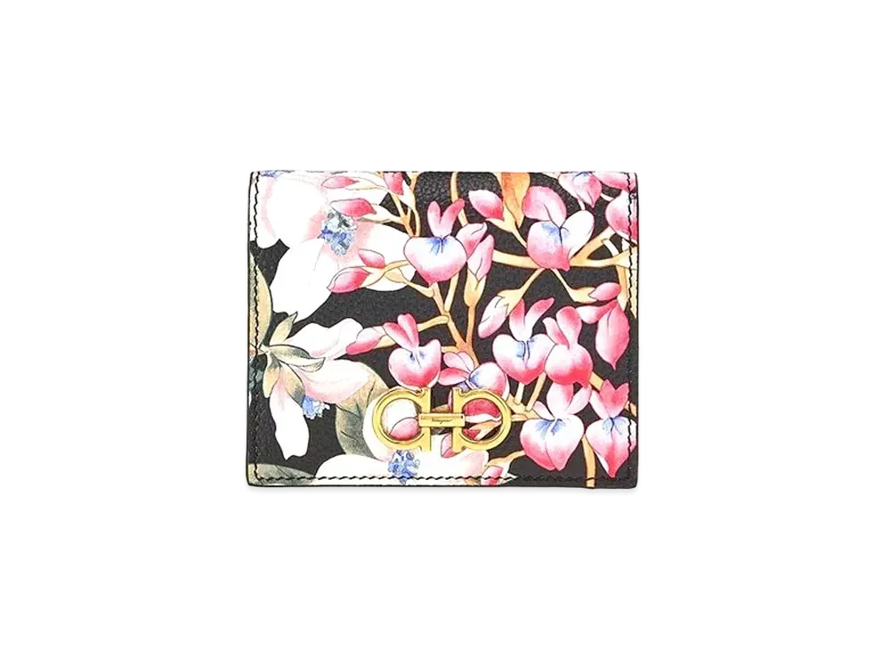 Salvatore Ferragamo Gancini Compact Wallet "Multicolor"