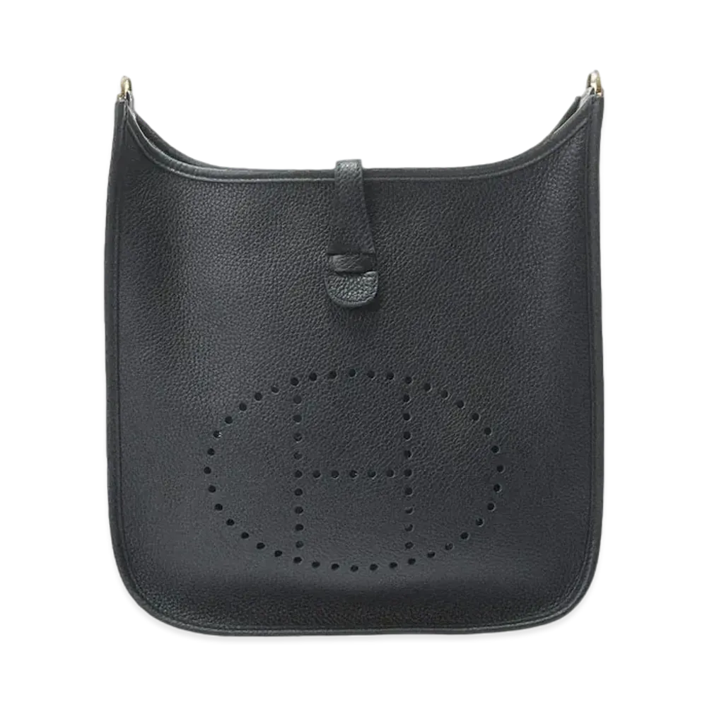 Hermes Evelyne 3 Taurillon Clemence "Noir/Gold"