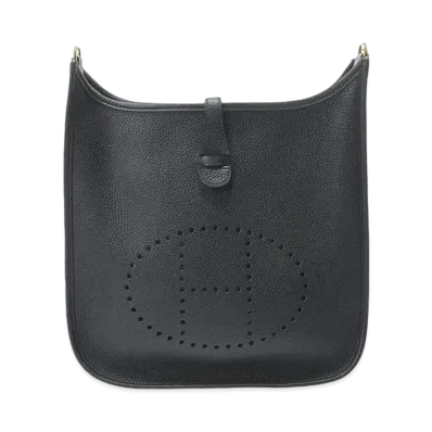 Hermes Evelyne 3 Taurillon Clemence "Noir/Gold"