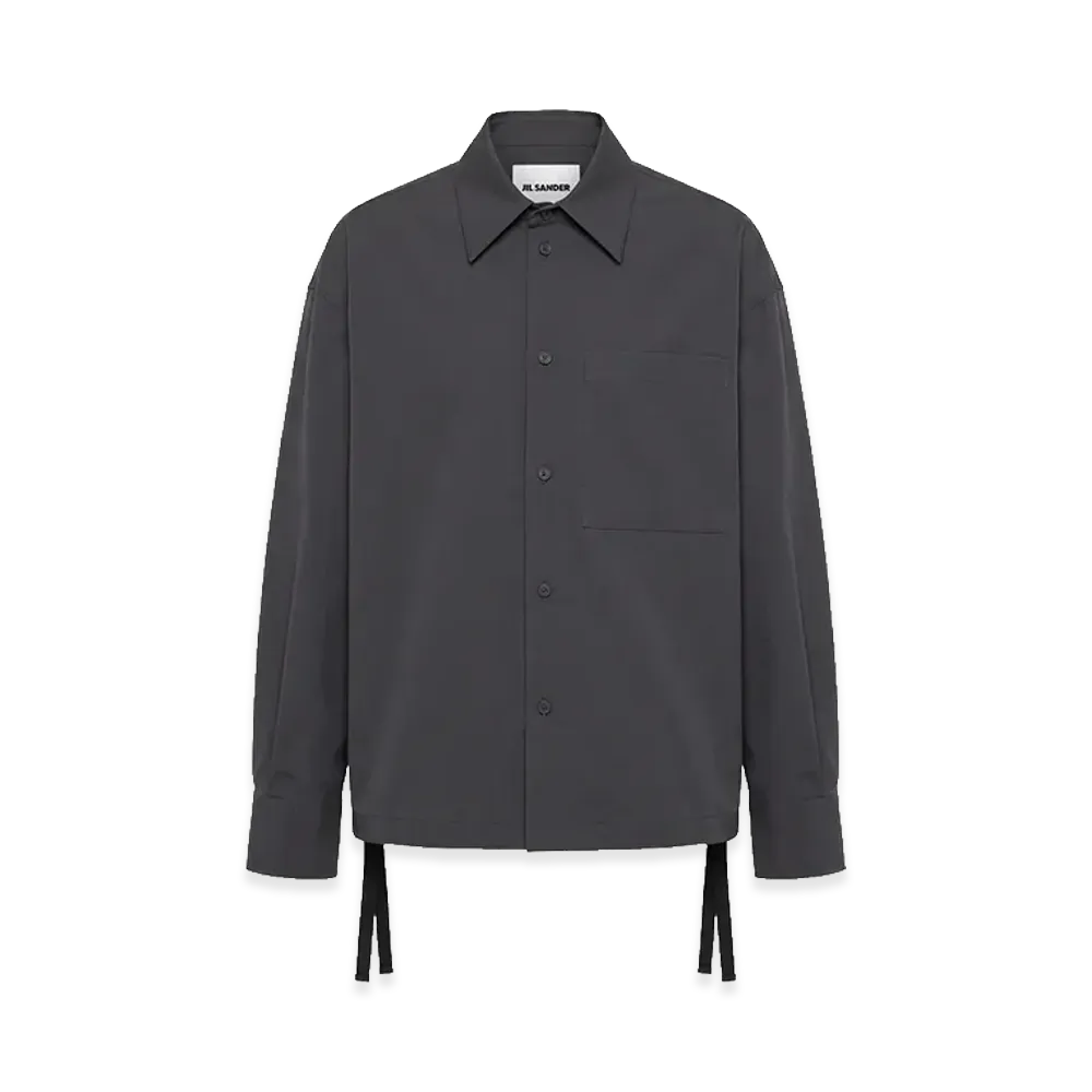 Jil Sander Fine Wool Ripstop Blouson "Black"