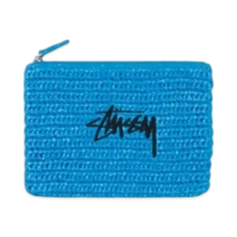 Stussy Woven Zip Pouch "Blue"
