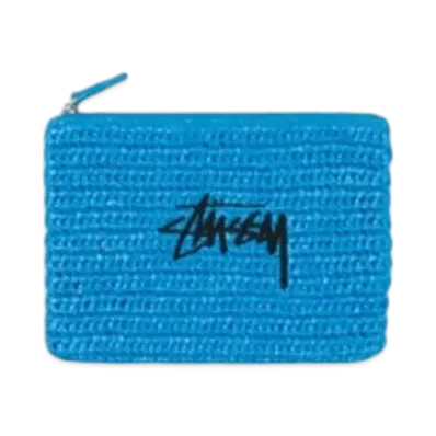 Stussy Woven Zip Pouch "Blue"