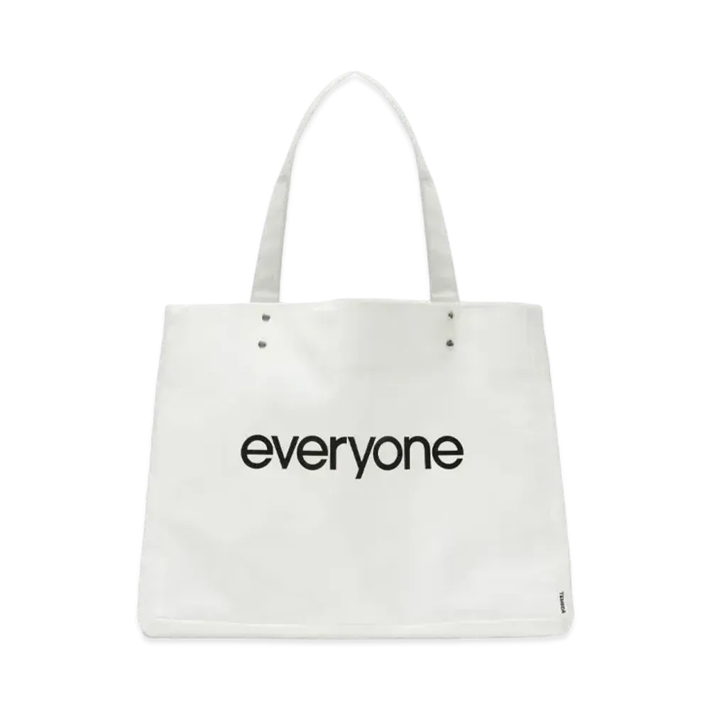 everyone TEMBEA Remix PVC Carry Tote "White"
