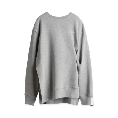 rokh x H&M Oversized Gathered Detail Sweat Top "Gray Melange"