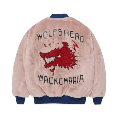 WACKO MARIA x Wolf's Head Fur Ska Jacket "Pink"