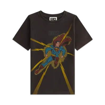Kith x Superman Kids Lightning Bolt Tee "Black"